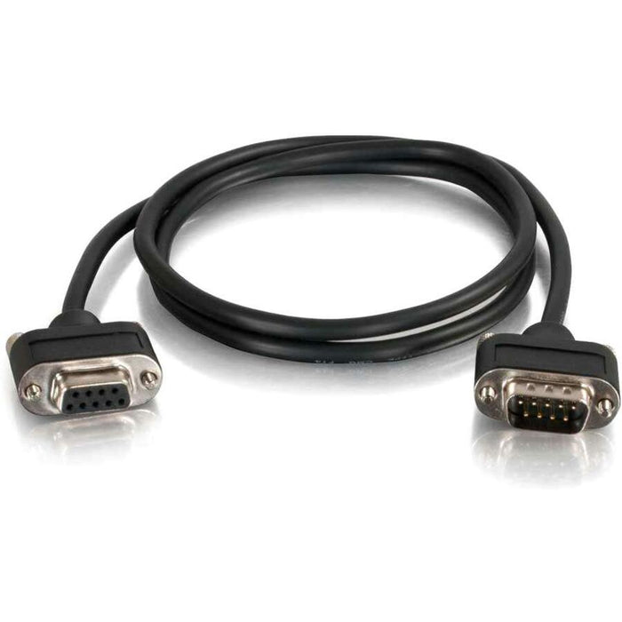 C2G 12ft CMG-Rated DB9 Low Profile Null Modem M-F