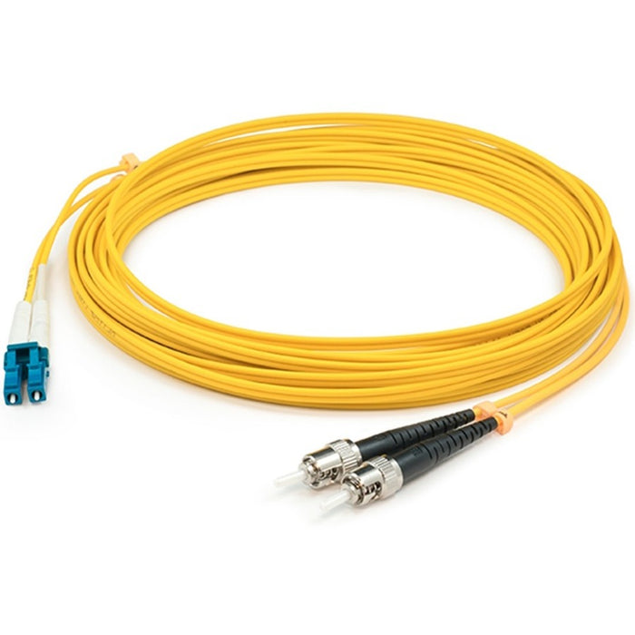 AddOn 4m LC (Male) to ST (Male) Yellow OS2 Duplex Fiber OFNR (Riser-Rated) Patch Cable