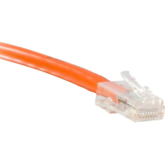 ENET Cat5e Orange 14 Foot Non-Booted (No Boot) (UTP) High-Quality Network Patch Cable RJ45 to RJ45 - 14Ft