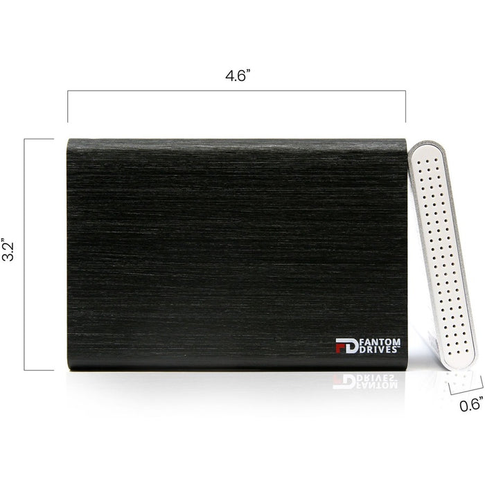 Fantom Drives 4TB Portable SSD - G31 - USB 3.2 Type-C, 560MB/s, Plug & Play for Mac, Aluminum, Black, CSD4000B-M
