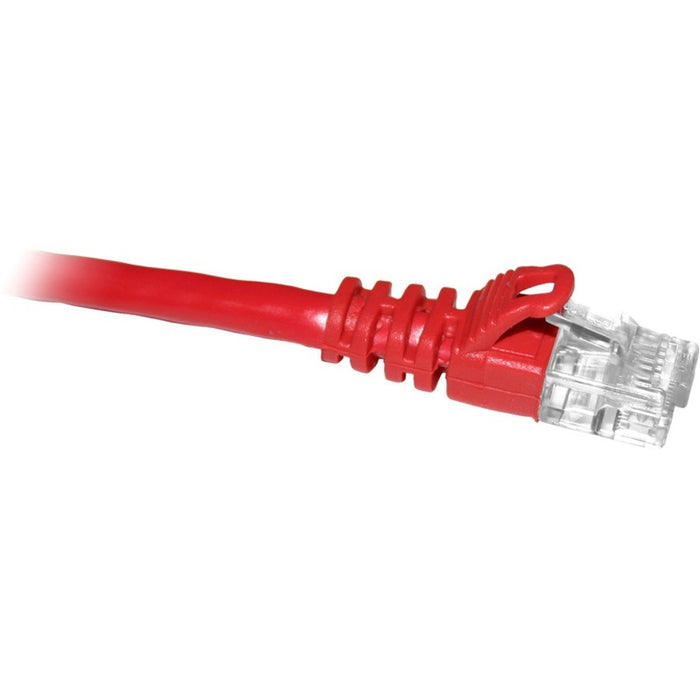 ENET Cat5e Red 25 Foot Patch Cable with Snagless Molded Boot (UTP) High-Quality Network Patch Cable RJ45 to RJ45 - 25Ft