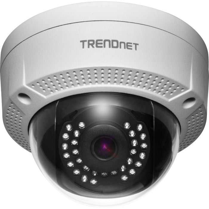 TRENDnet Indoor/Outdoor 4MP H.265 PoE IR Dome Network Camera, TV-IP1329PI, 2560 x 1440, Security Camera with Night Vision up to 30m (98 ft), IP67 Rated, Free iOS and Android Mobile Apps