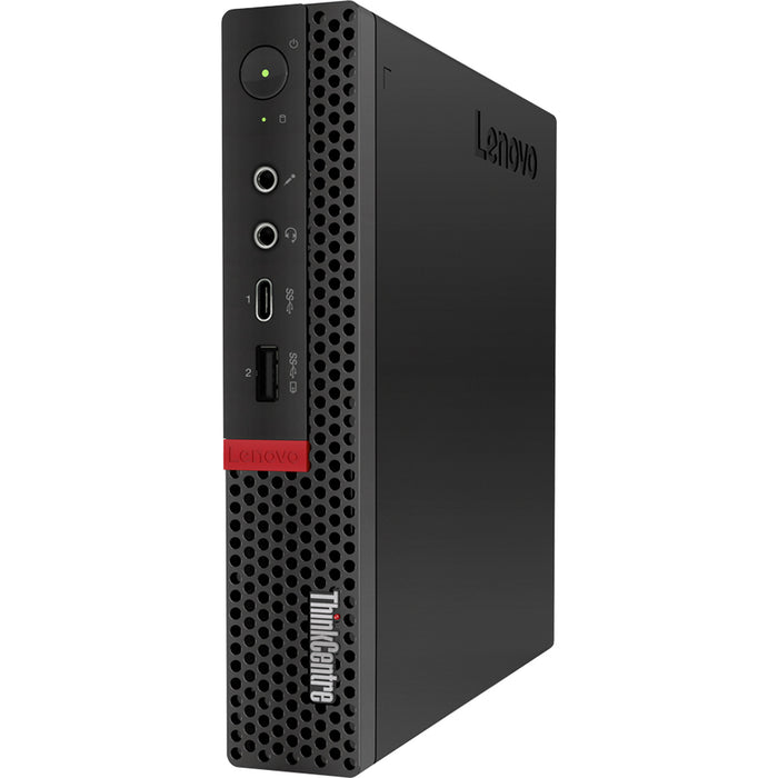 Lenovo ThinkCentre M75q-1 11A4000WUS Desktop Computer - AMD Ryzen 3 3200GE 3.30 GHz - 4 GB RAM DDR4 SDRAM - 500 GB HDD - Tiny - Raven Black