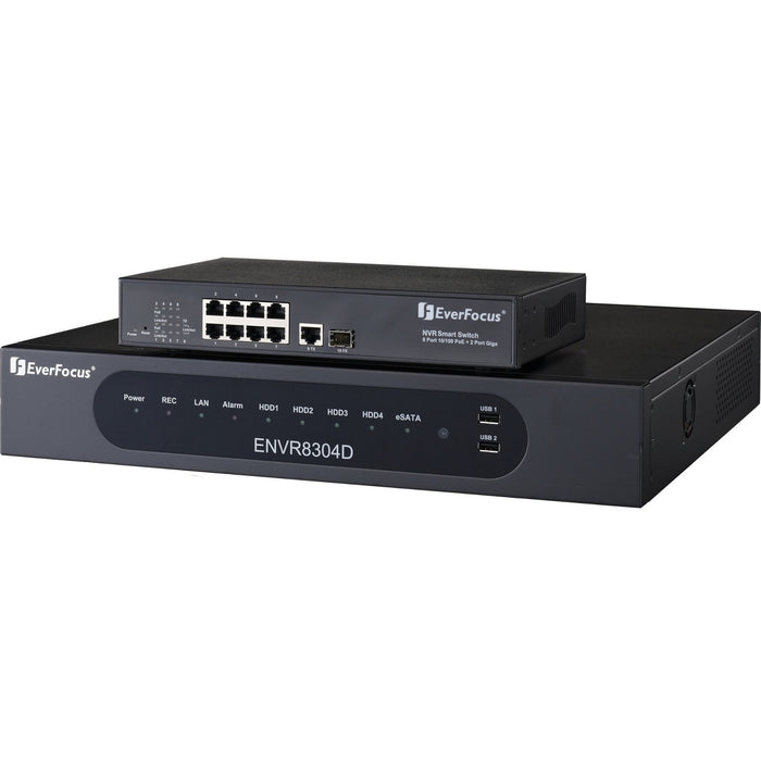 EverFocus 8 Channel Plug & Play NVR - 4 TB HDD