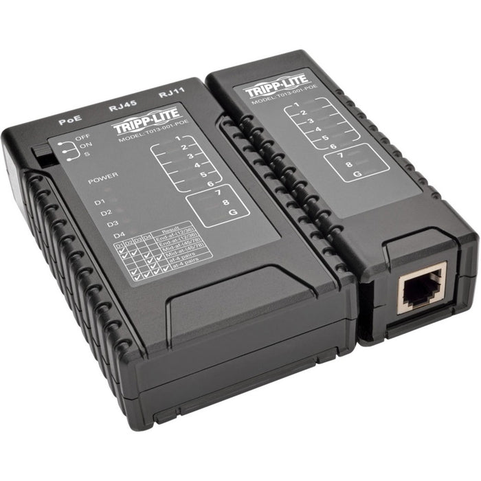 Tripp Lite Network Cable Continuity Tester RJ45/ 11 w/PoE Detect Cat5e/6/6a