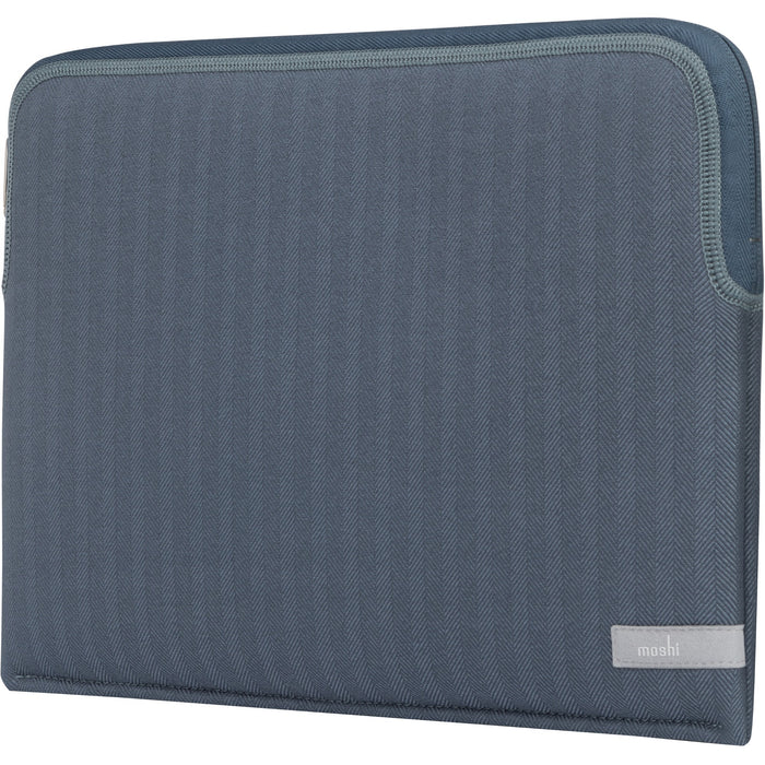 Moshi Pluma Laptop Sleeve for MacBook 13 - Denim Blue Ultra-thin Neoprene Fabric with Water-resistant Outer