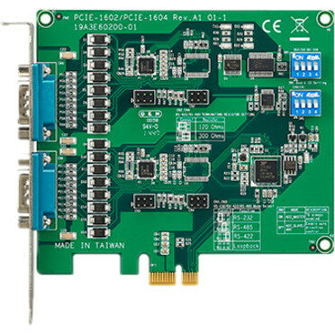 Advantech 2-port RS-232/422/485 PCI Express Communication Card w/Surge