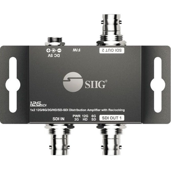 SIIG 1x2 12G SDI Distribution Amplifier - 70M