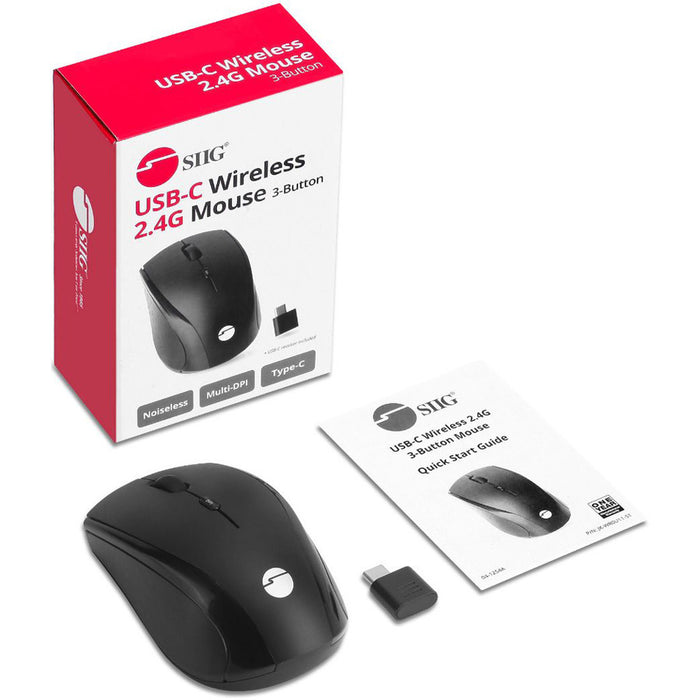 SIIG USB-C Wireless 2.4G 3-Button Mouse