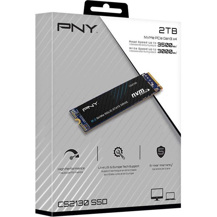 PNY CS2130 2 TB Solid State Drive - M.2 2280 Internal - PCI Express NVMe (PCI Express NVMe 3.0 x4) - TAA Compliant