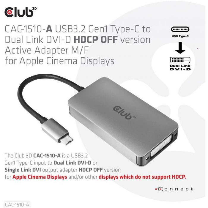 Club 3D DVI-D/USB-C Video Adapter