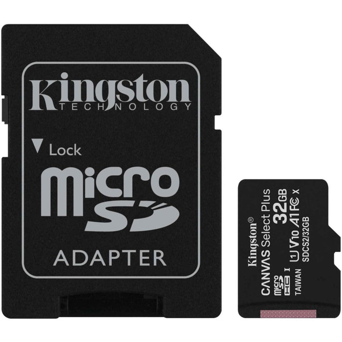 Kingston Canvas Select Plus 32 GB Class 10/UHS-I (U1) microSDHC - 1 Pack