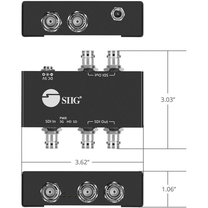 SIIG 1x4 3G-SDI Distribution Amplifier