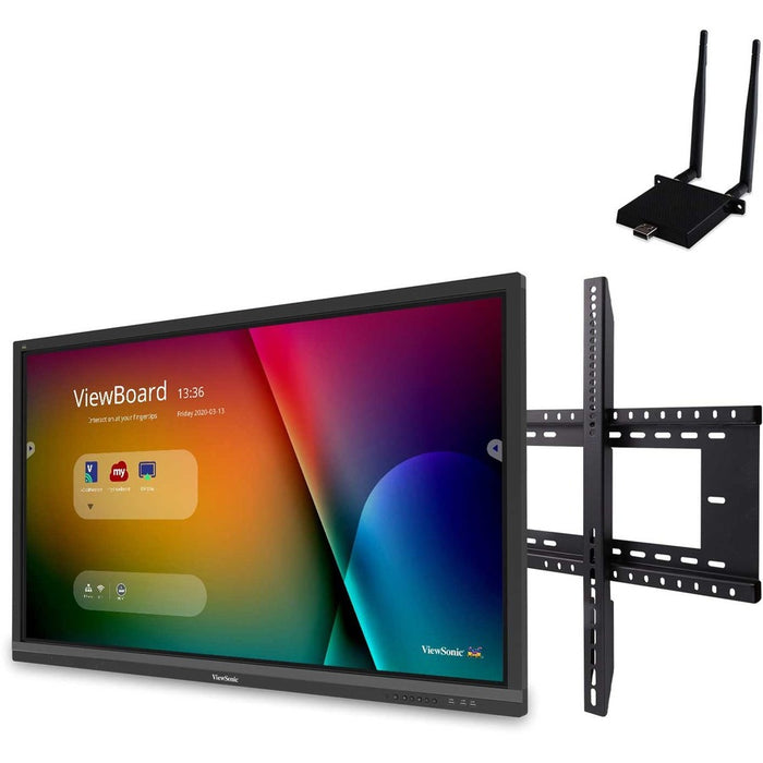ViewSonic IFP6550-E1 - 65" ViewBoard 4K Ultra HD Interactive Flat Panel Bundle