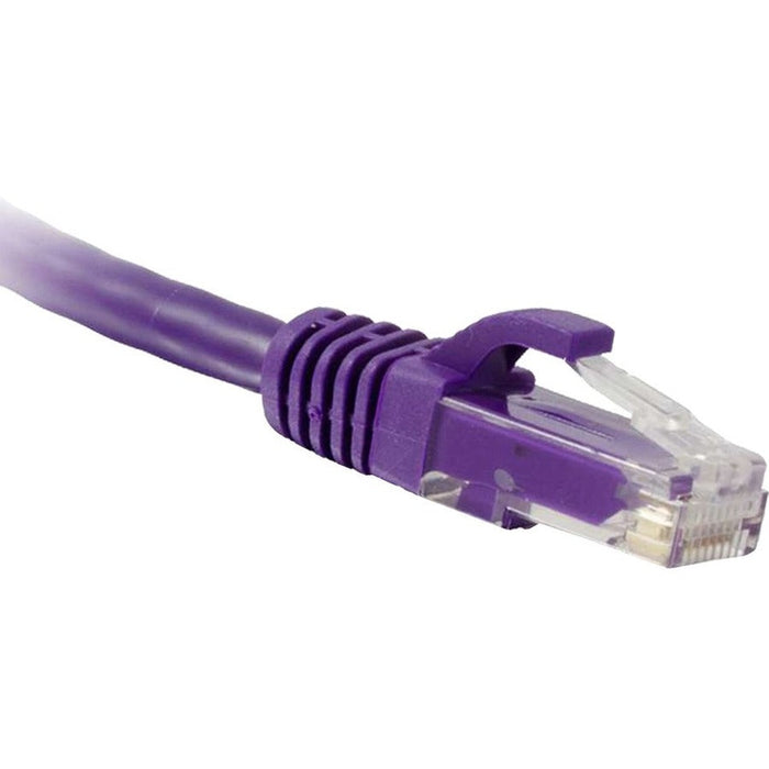 ENET Cat5e Purple 75 Foot Patch Cable with Snagless Molded Boot (UTP) High-Quality Network Patch Cable RJ45 to RJ45 - 75Ft