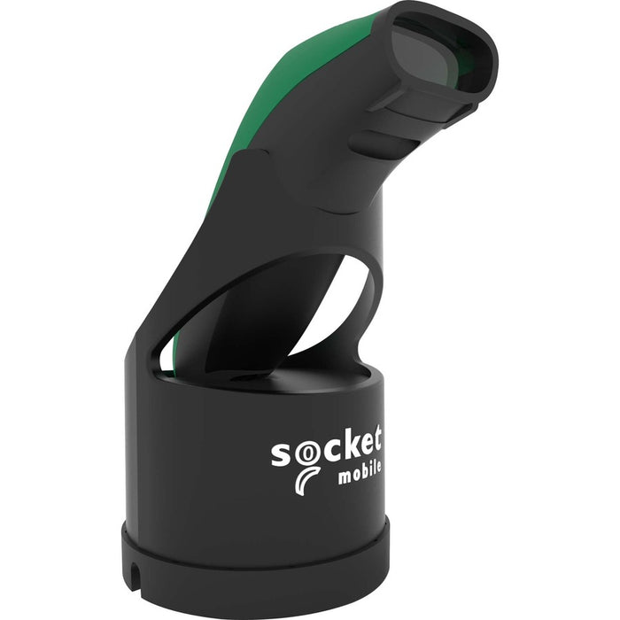 Socket Mobile SocketScan&reg; S730, Laser Barcode Scanner, Green & Black Charging Dock