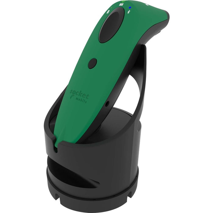 Socket Mobile SocketScan&reg; S730, Laser Barcode Scanner, Green & Black Charging Dock