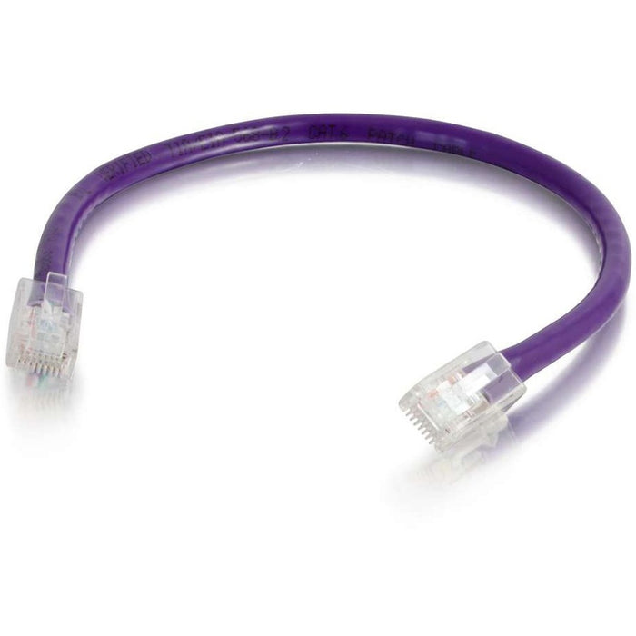 C2G-4ft Cat6 Non-Booted Unshielded (UTP) Network Patch Cable - Purple