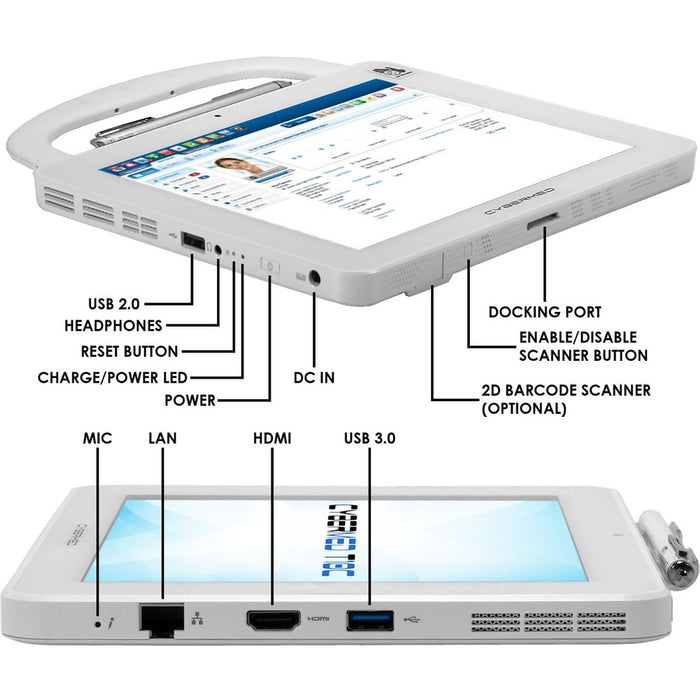 Cybernet The CyberMed T10C Windows medical tablet was engineered not only for healthcare facilities but also medical device manufacturers.