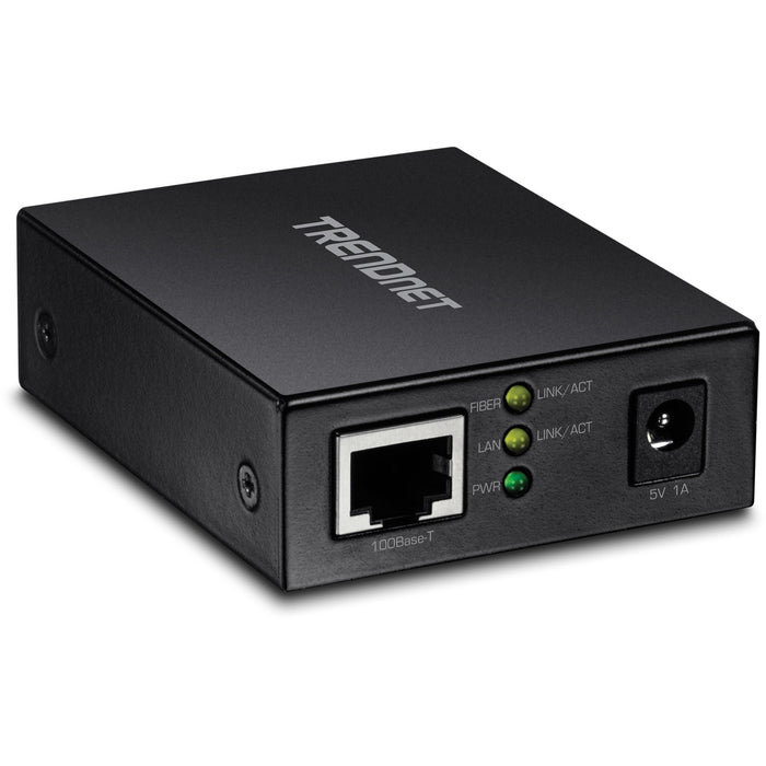 TRENDnet 100BASE-T to SFP Fiber Media Converter, Fast Ethernet to SFP Media Converter, Multi-Mode or Single-Mode, Full-Duplex, TFC-FSFP