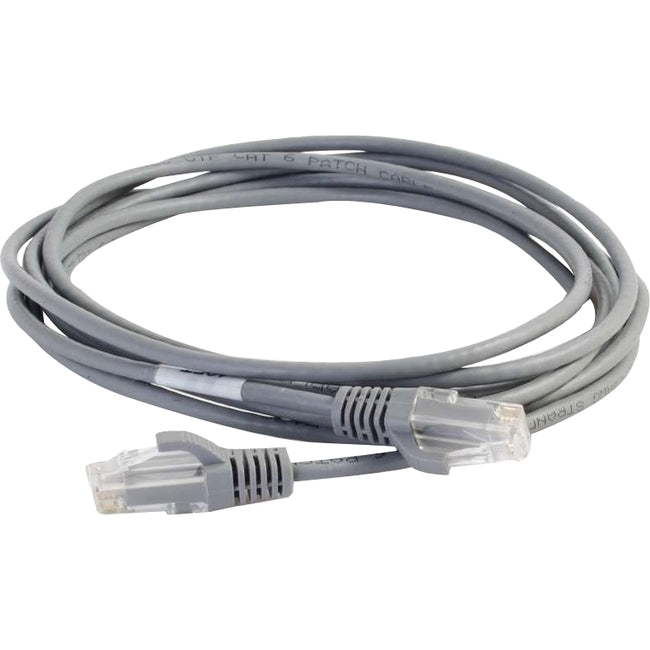 C2G 6in Cat6 Snagless Unshielded (UTP) Slim Network Patch Cable - Gray