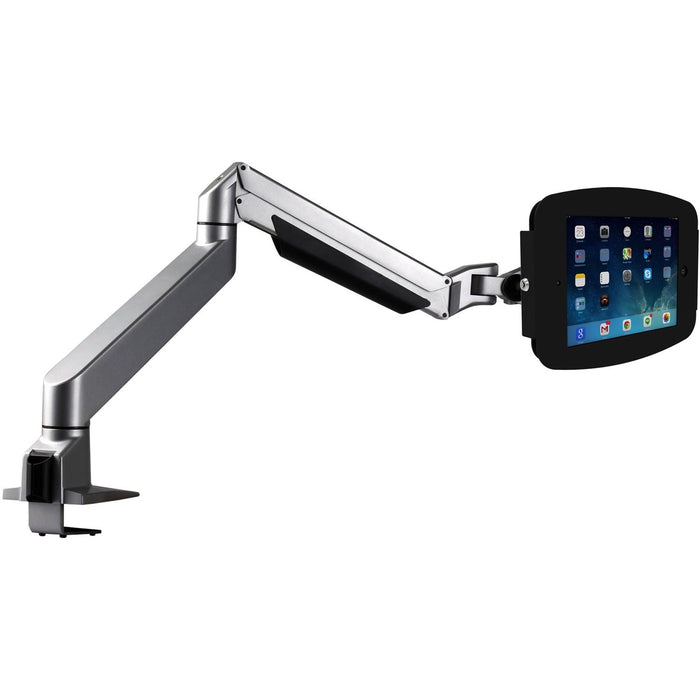 iPad 2/3/4/Air/Air2 Secure Space Enclosure with Reach Articulating Arm Kiosk Black