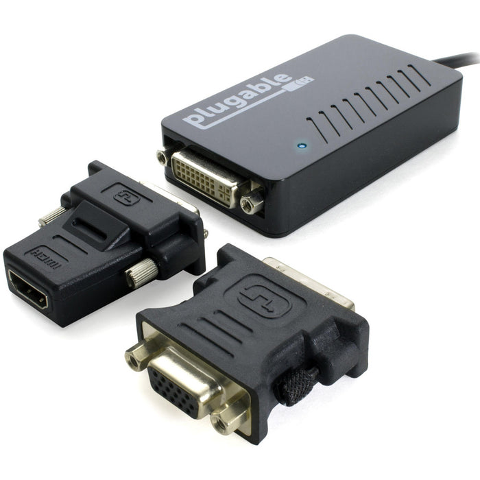 Plugable USB 3.0 to DVI/VGA/HDMI Video Graphics Adapter for