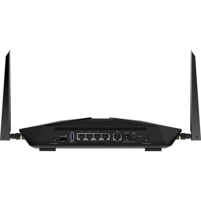 Netgear LAX20 Wi-Fi 6 IEEE 802.11ax 1 SIM Cellular, Ethernet Modem/Wireless Router