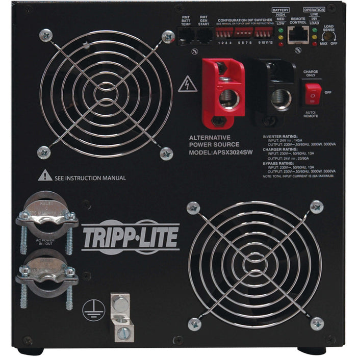 Tripp Lite 3000W APS 24VDC 230V Inverter / Charger w/ Pure Sine-Wave Output Hardwired