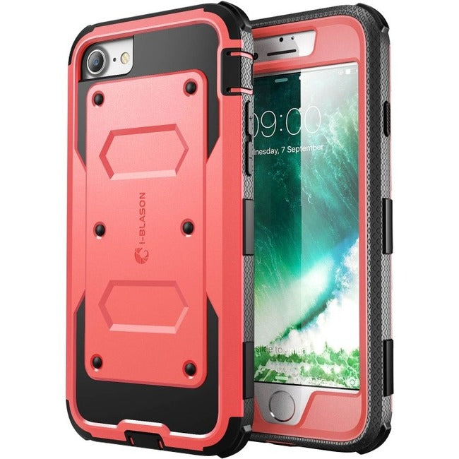 i-Blason Armorbox Carrying Case (Holster) Apple iPhone 8 Smartphone - Pink