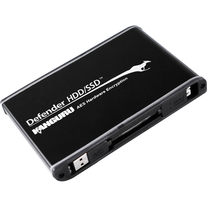 Kanguru Defender HDD, Hardware Encrypted, Secure External Hard Drive - 500 GB | Super Fast USB 3.0