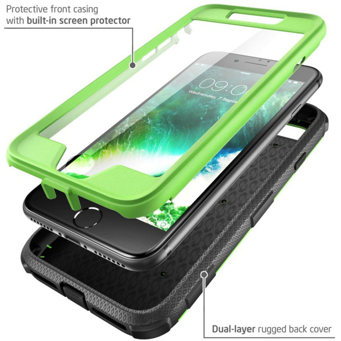 i-Blason Armorbox Carrying Case (Holster) Apple iPhone 8 Smartphone - Green