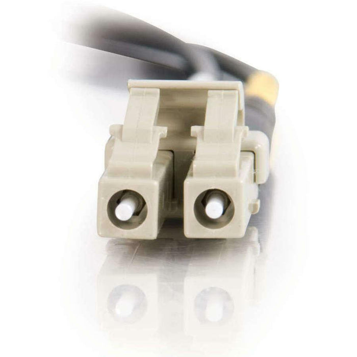 C2G-2m LC-LC 62.5/125 OM1 Duplex Multimode PVC Fiber Optic Cable - Black