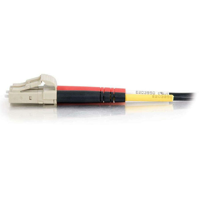 C2G-2m LC-LC 62.5/125 OM1 Duplex Multimode PVC Fiber Optic Cable - Black
