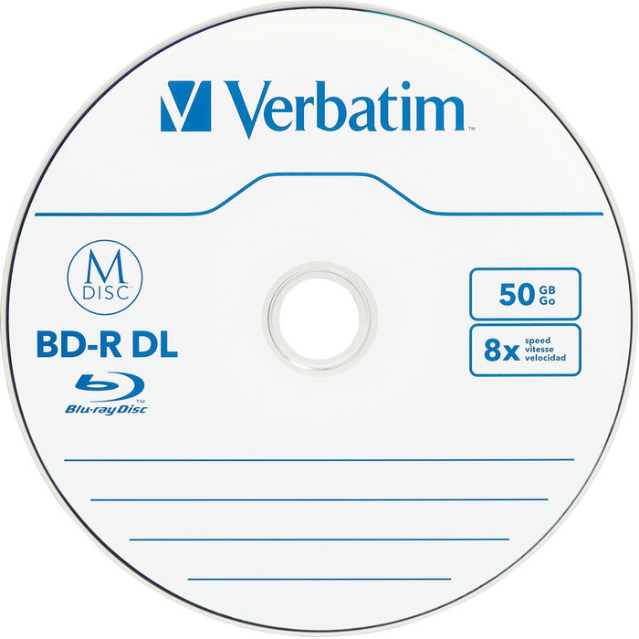 Verbatim M DISC BD-R DL - 8x - 50 GB - 25 Pack Spindle