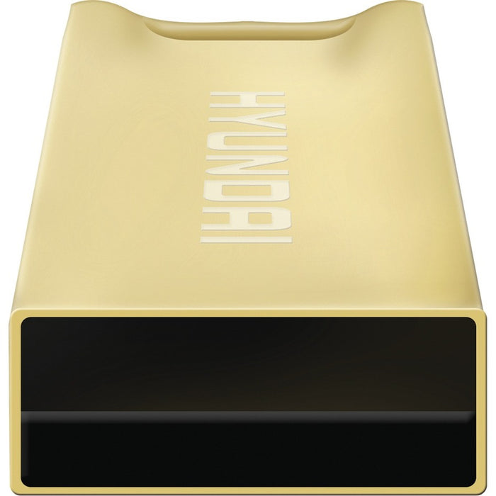 Hyundai Bravo Deluxe 16GB High Speed Fast USB 2.0 Flash Memory Drive Thumb Drive Metal, Gold