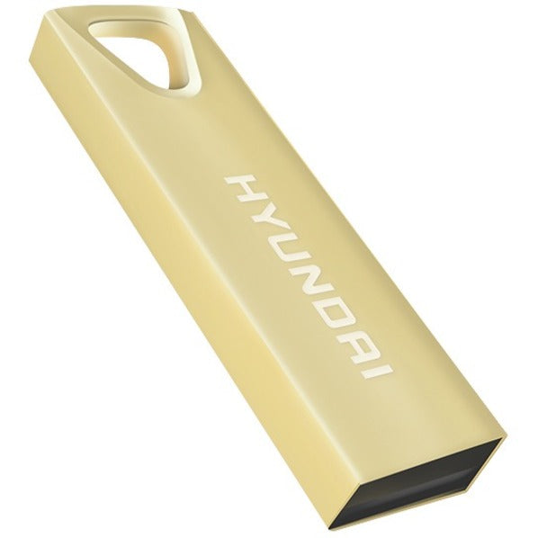 Hyundai Bravo Deluxe 16GB High Speed Fast USB 2.0 Flash Memory Drive Thumb Drive Metal, Gold