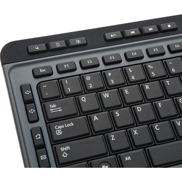 Verbatim Wireless Multimedia Keyboard and 6-Button Mouse Combo - Black