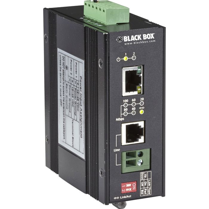 Black Box LinkGain Industrial Fast Ethernet Extender