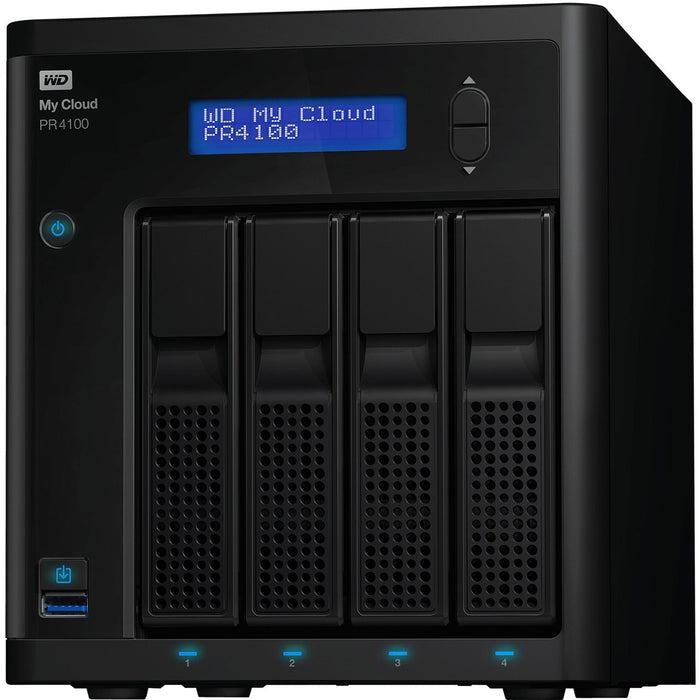 WD 24TB My Cloud PR4100 Pro Series Media Server with Transcoding, NAS - Network Attached Storage
