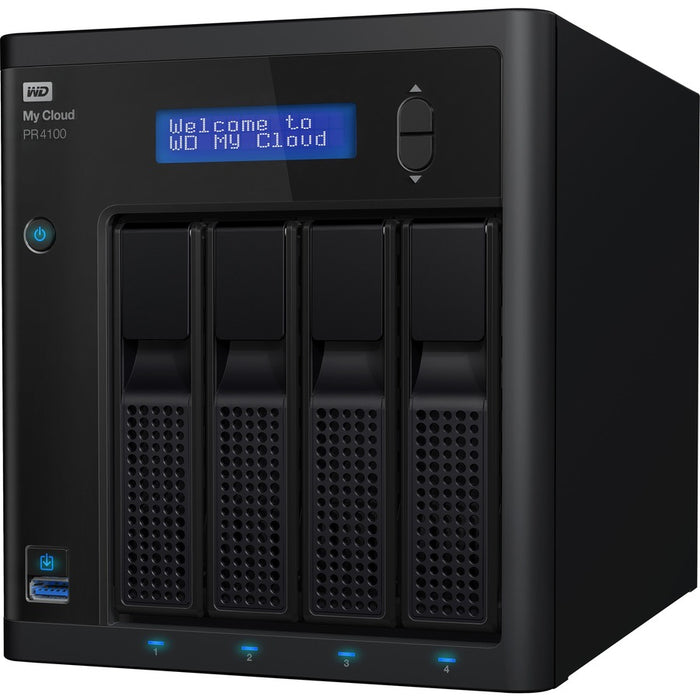 WD 8TB My Cloud PR4100 Pro Series Media Server with Transcoding, NAS - Network Attached Storage