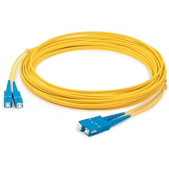 AddOn 44m SC (Male) to SC (Male) Straight Yellow OS2 Duplex LSZH Fiber Patch Cable