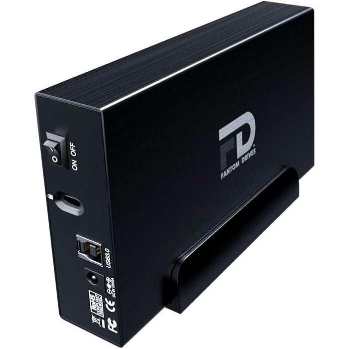 Fantom Drives 1TB External Hard Drive - GFORCE 3 - USB 3, Aluminum, Black, GF3B1000U
