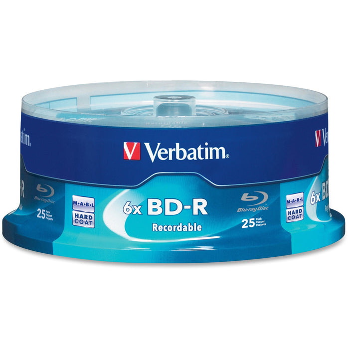 BD-R 25GB 16X with Branded Surface - 25pk Spindle