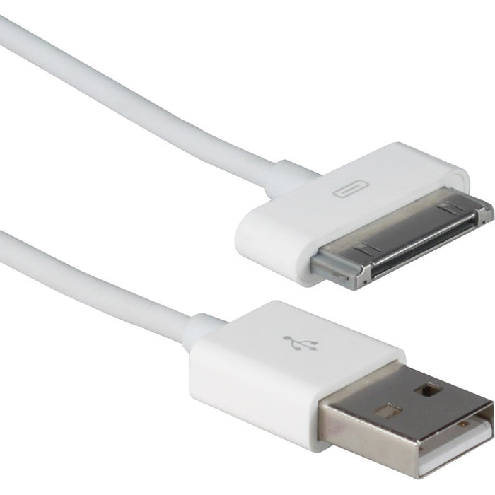 QVS 1.5-Meter USB Sync & 2.1Amp Charger Cable for iPod/iPhone & iPad/2/3
