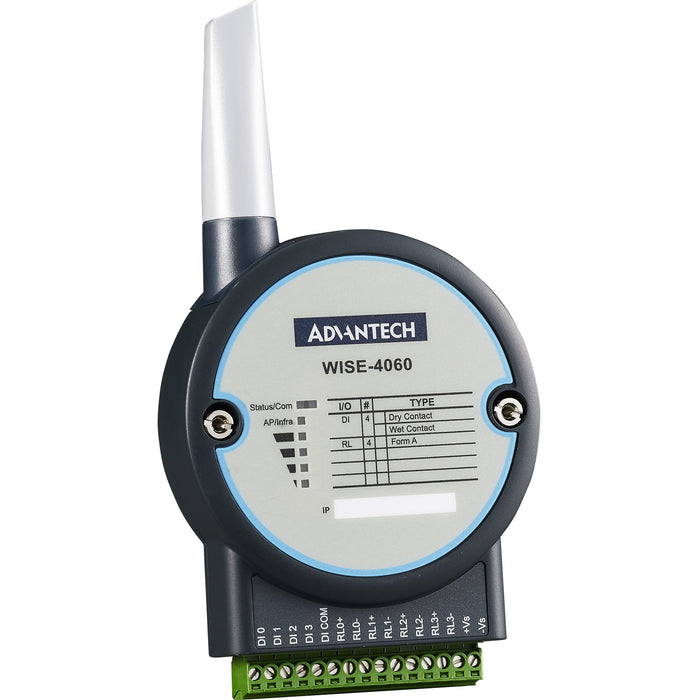 Advantech 4-channel Digital Input and 4-ch Relay Output IoT Wireless I/O Module