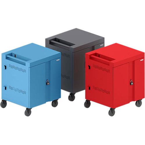 Bretford CUBE Cart 36, AC Charging, Red Paint