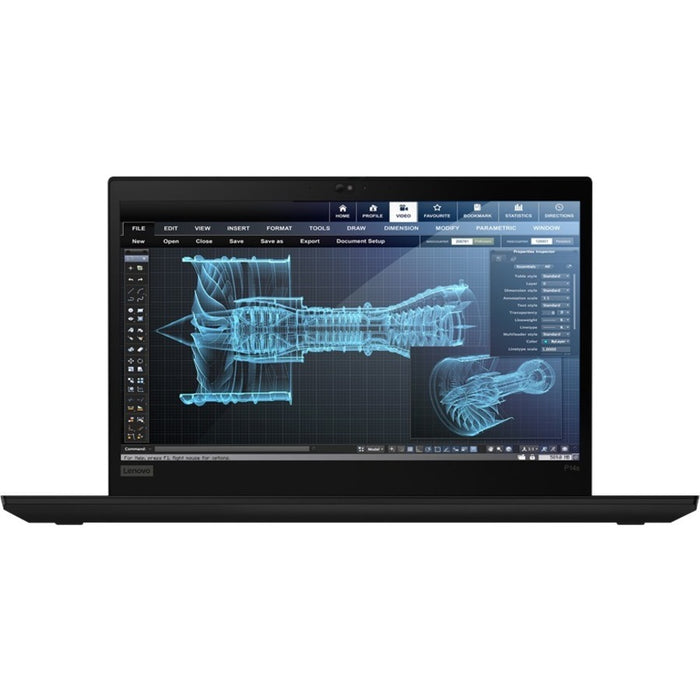 Lenovo ThinkPad P14s Gen 1 20S4002JUS 14" Mobile Workstation - Full HD - 1920 x 1080 - Intel Core i5 10th Gen i5-10310U Quad-core (4 Core) 1.60 GHz - 16 GB Total RAM - 256 GB SSD - Glossy Black