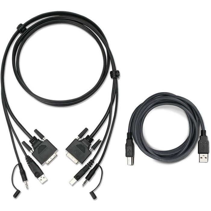 IOGEAR 6 Ft. DVI, USB KVM Cable Kit with Audio (TAA)