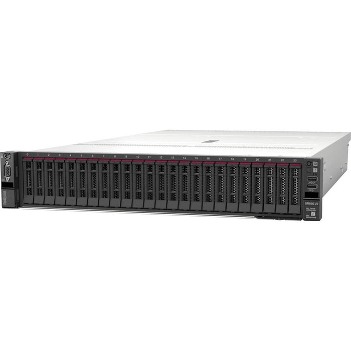 Lenovo ThinkSystem SR650 V2 7Z73A06GNA 2U Rack Server - 1 x Intel Xeon Silver 4309Y 2.80 GHz - 32 GB RAM - Serial ATA/600, 12Gb/s SAS Controller